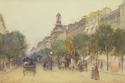 Il Boulevard des Italiens, Parigi, 1887 da J. Little